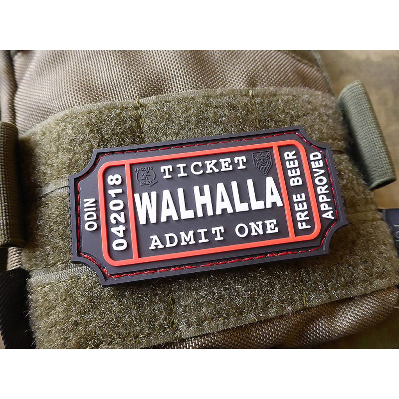 PATCH CAUCIUC - LARGE WALHALLA TICKET - SWAT